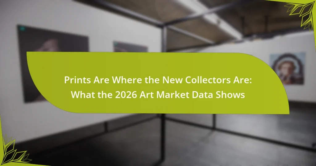 Prints Are Where the New Collectors Are: What the 2026 Art Market Data Shows