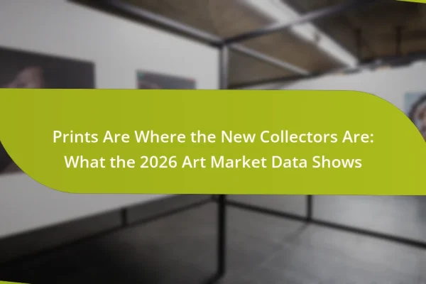 Prints Are Where the New Collectors Are: What the 2026 Art Market Data Shows