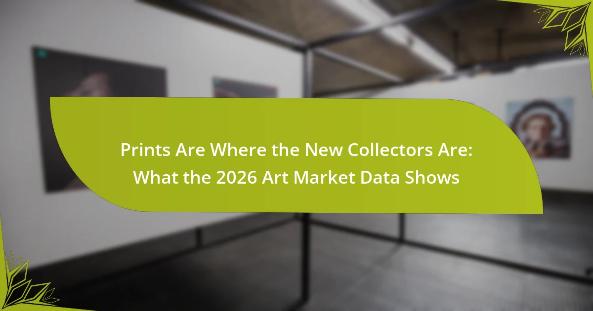 Prints Are Where the New Collectors Are: What the 2026 Art Market Data Shows