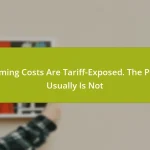Framing Costs Are Tariff-Exposed. The Print Usually Is Not