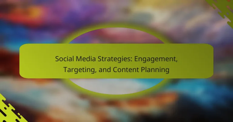 Social Media Strategies: Engagement, Targeting, and Content Planning